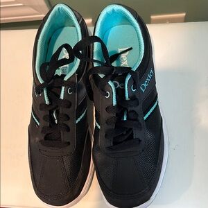 Dexter Black and Blue Sneakers with Mesh Design